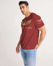 Load image into Gallery viewer, STEADY FLAME GOLD-BURGUNDY Men's Tee