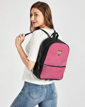 Load image into Gallery viewer, SF LEATHER BACKPACK PINK Classic Faux Leather Backpack