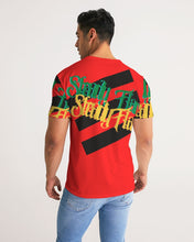 Load image into Gallery viewer, STEADY FLAME 3 STRIPE - RED Men's Tee