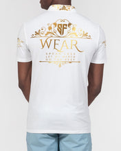 Load image into Gallery viewer, SF WEAR 2 GOLD POLO -WHITE Men's Slim Fit Short Sleeve Polo