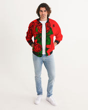 Load image into Gallery viewer, RIGHT SIDE FULLY ROSES..RED JACKET Men's Bomber Jacket