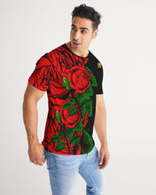 Load image into Gallery viewer, RIGHTSIDE FULLY ROSES - BLACK/GOLD Men's Tee