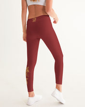 Load image into Gallery viewer, ROSE - BURGUNDY BOTTOM Women's Yoga Pants