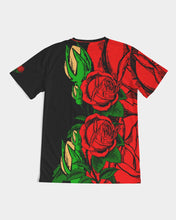 Load image into Gallery viewer, RIGHTSIDE FULLY ROSES - BLACK/GOLD Men's Tee