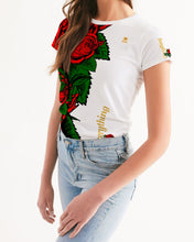 Load image into Gallery viewer, EVERTHING ROSES 2.0 GOLD - WHITE/GOLD Women's Tee