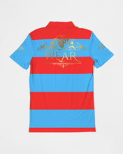 Load image into Gallery viewer, SF WEAR GOLDEN POLO - SKY BLUE/RED Men's Slim Fit Short Sleeve Polo