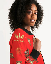 Load image into Gallery viewer, SF WEAR FULLY LOGO'S JACKET - RED Women's Bomber Jacket