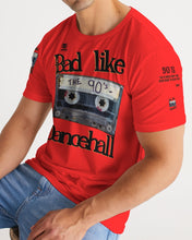 Load image into Gallery viewer, 90'S (BARS) - RED/BLACK Men's Tee