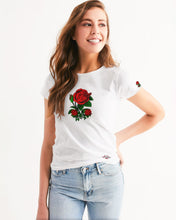 Load image into Gallery viewer, ROSES - WHITE Women's All-Over Print Tee