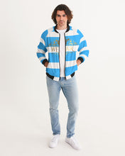 Load image into Gallery viewer, CAROLINA (SF WEAR 2 TONE) - LIGHT BLUE/WHITE Men's Bomber Jacket