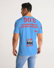 Load image into Gallery viewer, 90'S (BARS) - SKY BLUE/RED Men's All-Over Print Tee