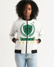 Load image into Gallery viewer, SF WEAR 1 YARD - WHITE Women's All-Over Print Bomber Jacket