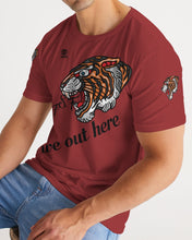 Load image into Gallery viewer, WE OUT HERE - BURGUNDY Men's Tee