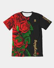 Load image into Gallery viewer, RIGHTSIDE FULLY ROSES - BLACK/GOLD Men's Tee