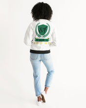 Load image into Gallery viewer, SF WEAR 1 YARD - WHITE Women's All-Over Print Bomber Jacket