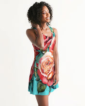 Load image into Gallery viewer, 90'S MIAMI VICE - TURQUOISE Women's All-Over Print Racerback Dress