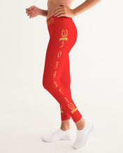Load image into Gallery viewer, LOYALTY YOGA TOP - RED Women's Yoga Pants