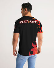 Load image into Gallery viewer, RRIGHTSIDE FLAME-BLACK Men's Tee