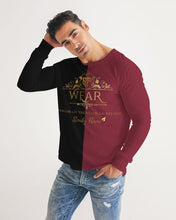 Load image into Gallery viewer, SF WEAR LONGSLEEVE - BURGUNDY/BLACK Men's Long Sleeve Tee
