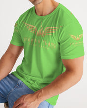 Load image into Gallery viewer, STEADY FLAME GOLD-SHOCKING COLOR GREEN Men's Tee