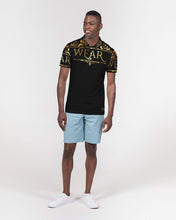 Load image into Gallery viewer, SF WEAR POLO UPPER GOLD - BLACK Men's Slim Fit Short Sleeve Polo