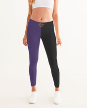 Load image into Gallery viewer, SF WEAR 2 TONE Athletic Wear Top - black/purple Women's Yoga Pants