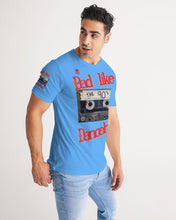 Load image into Gallery viewer, 90'S (BARS) - SKY BLUE/RED Men's All-Over Print Tee