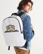Load image into Gallery viewer, STEADY FLAME COAT OF ARMS BACKPACK - WHITE Large Backpack