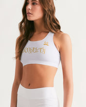 Load image into Gallery viewer, LOYALTY YOGA TOP - WHITE Women's Seamless Sports Bra
