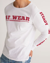 Load image into Gallery viewer, SF WEAR 5STAR LONGSLEEVE - WHITE/RED Men's All-Over Print Long Sleeve Tee
