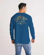Load image into Gallery viewer, SF WEAR 5STAR LONGSLEEVE -DARK BLUE Men's All-Over Print Long Sleeve Tee