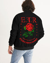 Load image into Gallery viewer, ETR 1 ROSE JACKET - BLACK Men's Bomber Jacket