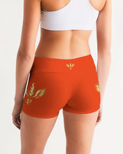 Load image into Gallery viewer, SF FLY - ORANGE Women's Mid-Rise Yoga Shorts
