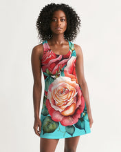 Load image into Gallery viewer, 90'S MIAMI VICE - TURQUOISE Women's All-Over Print Racerback Dress