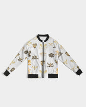 Load image into Gallery viewer, FULLY LOGO FEMALE JACKET - WHITE Women's Bomber Jacket