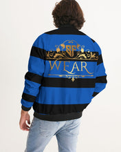 Load image into Gallery viewer, SF WEAR 2 TONE - BLUE/BLACK Men's Bomber Jacket