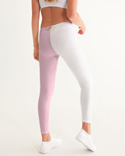 Load image into Gallery viewer, SF WEAR 2 TONE Athletic Wear Top -pink/white Women's Yoga Pants