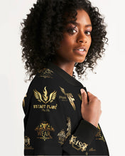 Load image into Gallery viewer, FULLY LOGO JACKET FEMALE - BLACK Women's Bomber Jacket