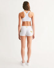 Load image into Gallery viewer, SF FLY - WHITE GOLD Women's Mid-Rise Yoga Shorts