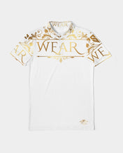 Load image into Gallery viewer, SF WEAR POLO UPPER DESIGN -WHITE Men's Slim Fit Short Sleeve Polo