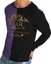 Load image into Gallery viewer, SF WEAR LONGSLEEVE- BLACK/PURPLE Men's Long Sleeve Tee