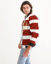 Load image into Gallery viewer, SF WEAR 2 TONE - BURGUNDY/WHITE Men's Bomber Jacket