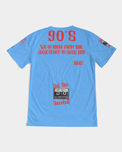 Load image into Gallery viewer, 90'S (BARS) - SKY BLUE/RED Men's All-Over Print Tee