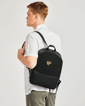 Load image into Gallery viewer, SF LEATHER BACKPACK BLACK Classic Faux Leather Backpack
