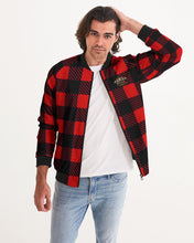 Load image into Gallery viewer, SF FANNEL - RED/BLACK Men's Bomber Jacket