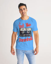 Load image into Gallery viewer, 90'S (BARS) - SKY BLUE/RED Men's All-Over Print Tee
