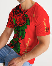 Load image into Gallery viewer, RIGHTSIDE FULLY ROSES - RED/GOLD Men's Tee