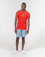 Load image into Gallery viewer, SF WEAR POLO UPPER GOLD -RED Men's Slim Fit Short Sleeve Polo