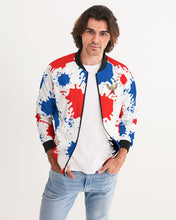Load image into Gallery viewer, SPLASH /PATRIOT- WHITE Men's Bomber Jacket