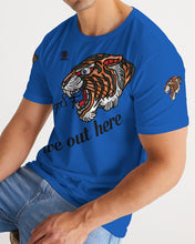 Load image into Gallery viewer, WE OUT HERE - BLUE/BLACK Men's Tee